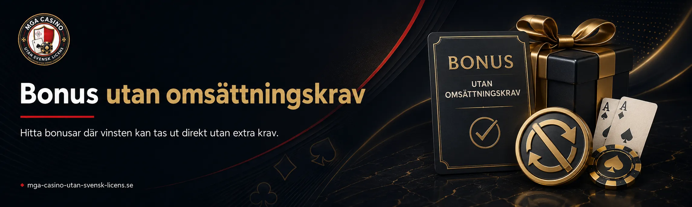 Casino bonus utan omsättningskrav