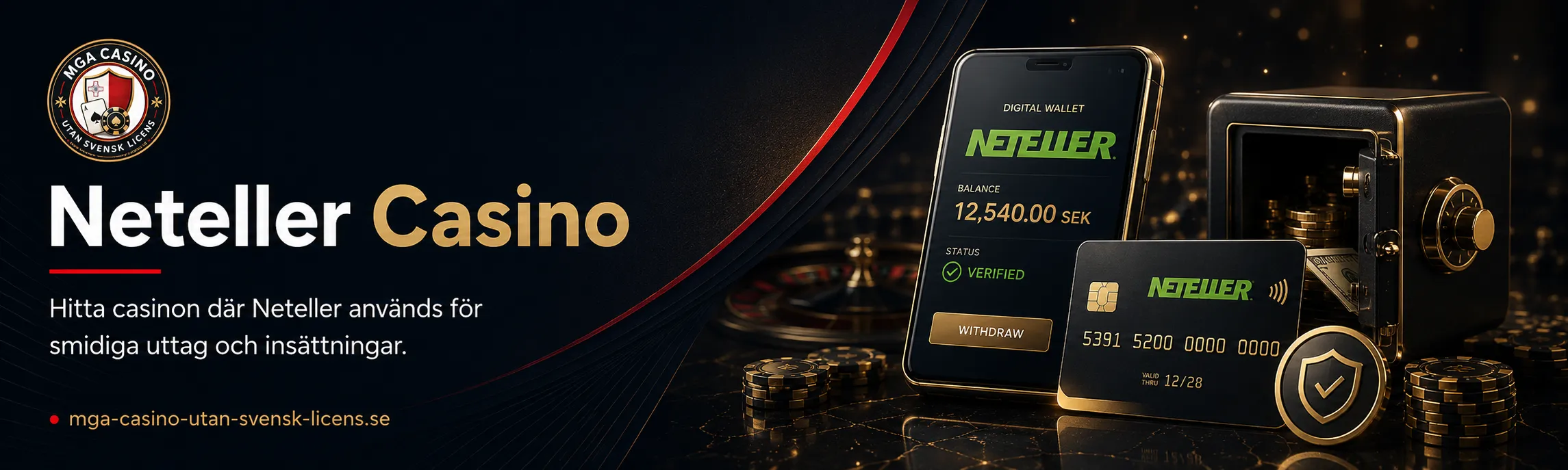Neteller casino med digital plånbok
