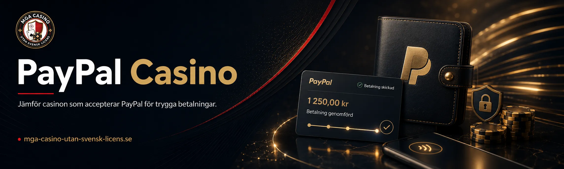 PayPal casino med trygg betalningsmetod
