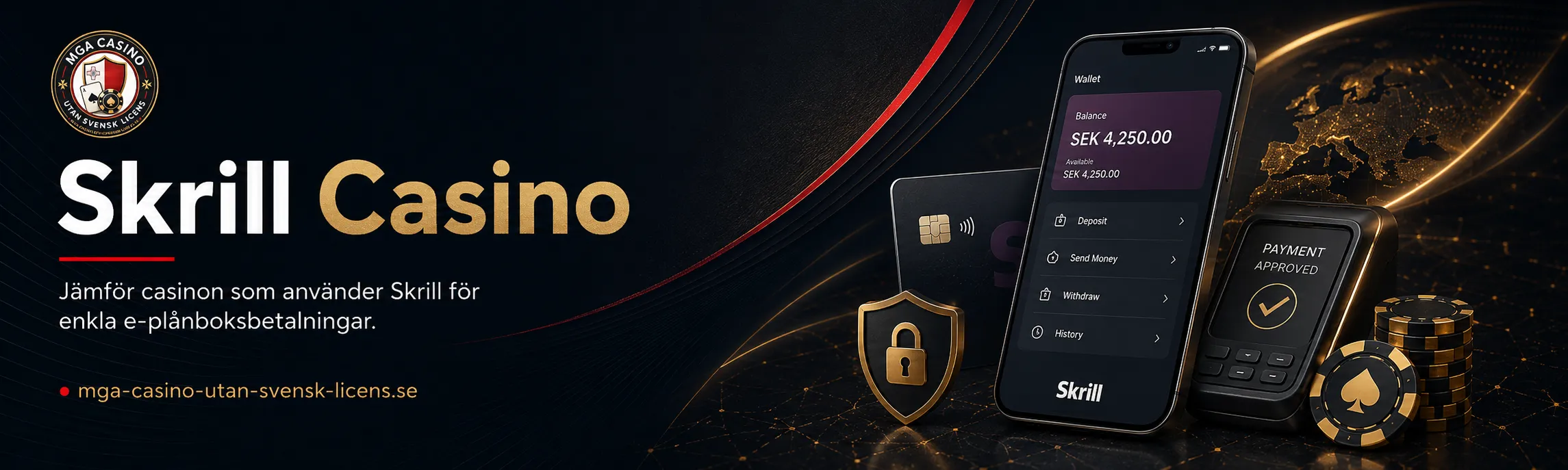 Skrill casino med digital plånbok och snabb betalning