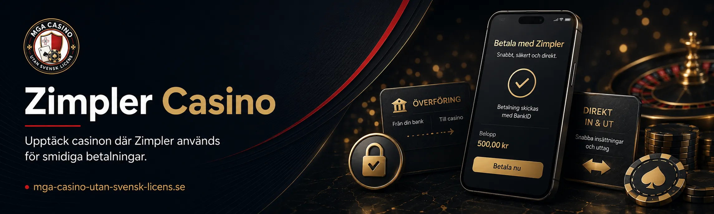 Zimpler casino med snabb och säker betalning